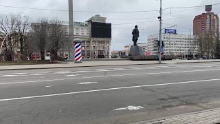 Donetsk images of the city center as Russia invades Ukraine  AFP [upl. by Aneev540]