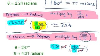 Converting Between Radians amp Degrees • 41c PRECALCULUS 12 [upl. by Penland]