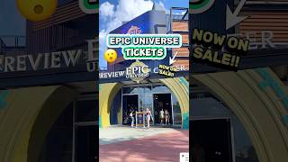 Epic Universe Tickets ON SALE NOW 😮🎢 Admission Cost amp Details [upl. by Enirehtac]