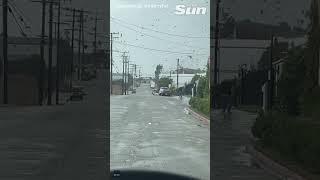 The Roofs Flying Tornado rips through Montebello California shorts 🌪️ [upl. by Abbub]