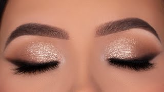 Soft Glitter Eye Makeup for Wedding  Party  Special Occasion [upl. by Previdi]