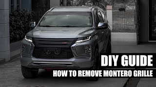 MONTERO SPORT GEN 35 GRILLE REMOVAL GUIDE [upl. by Reich651]