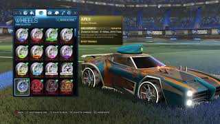 Rocket League® New NRG Color Glitch Apex Wheel Removed From Esport Shop Very Rare Item [upl. by Eseyt873]