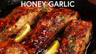 Browned Butter Honey Garlic Salmon [upl. by Noxin]