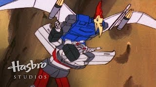 Transformers Generation 1  Stop The Dinobots  Transformers Official [upl. by Alahsal]