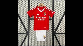 👉🏻⚽️ 202425 Benfica Home Kid Kit   primeiraligaportugaluefafifafootball [upl. by Accissej737]