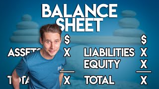 The BALANCE SHEET for BEGINNERS Full Example [upl. by Higley]