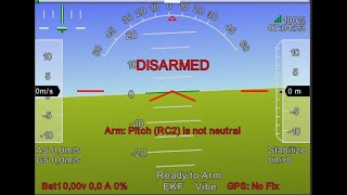 PreArm Pitch RC2 is not neutral problem solved [upl. by Aubyn96]