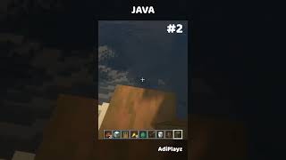 Java Vs Bedrock 🔥💀 Minecraft Comparison minecraft gaming shorts youtubeshorts [upl. by Orodisi]