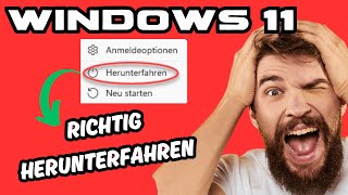 Windows 11 richtig herunterfahren  Schnellstart deaktivieren WindowsPower [upl. by Kowalski478]