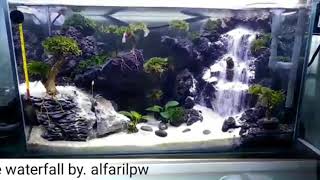 Aquascape waterfall byalfarilPW [upl. by Eannyl969]