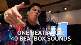 One Beatboxer 40 Beatbox Sounds [upl. by Aleirbag]