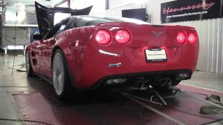 2011 Hennessey ZR750 Corvette Chassis Dyno Test [upl. by Nollad]