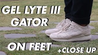 ON FEET  Asics Gel Lyte III Gator Off White  CLOSE UP [upl. by Octavian]