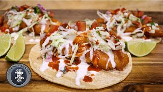 Beer Battered Fish Tacos  Mexican Food  Easy Recipes [upl. by Otrebron]