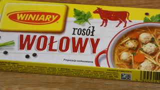 Rosół wołowy Winiary 12 kostek 120g [upl. by Kristianson652]