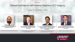 Recorded Webinar Clinical confidence with Anterior Segment Imaging [upl. by Dawn]