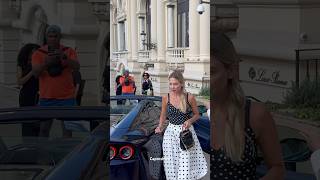 BEAUTIFUL LADY ARRIVING WITH FERRARI 812 GTS monaco supercars shorts viral trending ferrari [upl. by Relyuhcs]