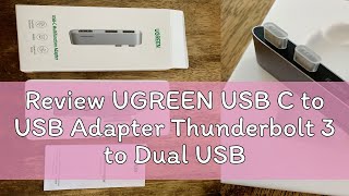 Review UGREEN USB C to USB Adapter Thunderbolt 3 to Dual USB 30 Hub Compatible with MacBook Air M1 [upl. by Nerrak496]