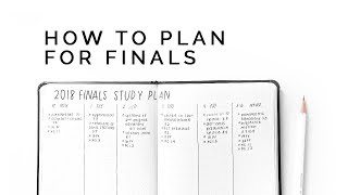 how to plan for exams ☕ set up an effective schedule [upl. by Ohploda]