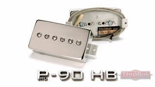 ThroBak Pro90 humbucker sized P90 pickups with Echosonic amp [upl. by Nunnery]