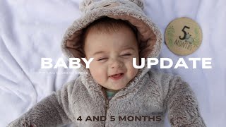 4 and 5 Months BABY UPDATE [upl. by Nothgiel]