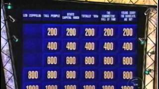 Led Zeppelin questions on Rock amp Roll Jeopardy [upl. by Ahseinek]