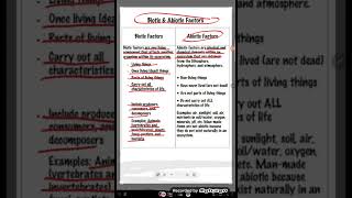 difference between biotic and abiotic factorsbiology class10 physicswallah cbseboard ibbiology [upl. by Anires]