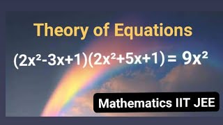 Theory of Equations  IIT JEE Mathematics  Entrance Exam Questions [upl. by Ennayelsel]