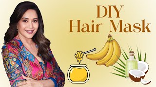 My secret for smooth and shiny hair  Madhuri Dixit Nene [upl. by Elleiand]