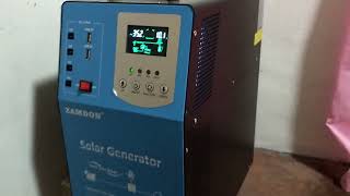 Zamdon 1Kw Solar Generator Update [upl. by Ihana]