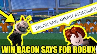 the HARDEST SIMON SAYS EVER  WIN 10000 ROBUX  Roblox Jailbreak Simon Says [upl. by Ellerret]