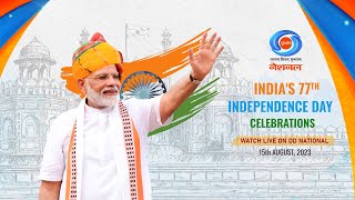 Indias 77th Independence Day Celebrations – PM’s address to the Nation  LIVE from the Red Fort [upl. by Ahsilad]