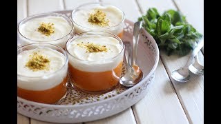 Dessert abricot amp mousse au fromage frais [upl. by Asiluy]