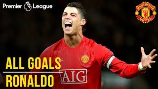 Cristiano Ronaldo  All Premier League Goals  WINNER Best Manchester United Player  1000 PL [upl. by Weisberg]