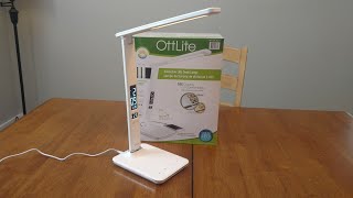 Ottlite Executive LED Desk Lamp from Costco Unboxing and Review [upl. by Grobe]