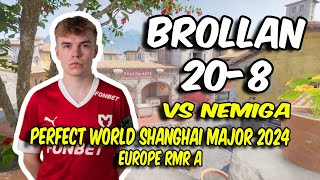 MOUZ Brollan 208 vs Nemiga Inferno  Perfect World Shanghai Major 2024 Europe RMR A  CS2 POV [upl. by Htrow]