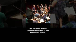 Florida Orchestra Plays Prank on Conductor [upl. by Nottap]