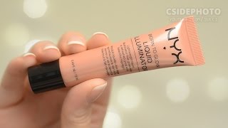 NYX Born to Glow Liquid Illuminator Review amp Wear test  CORRIE V [upl. by Dew]