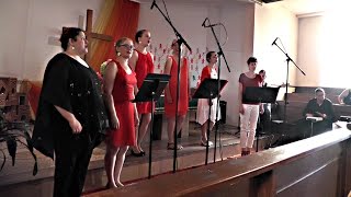 Chorale DIEZ ELLES à SEEBACH Streisselhochzeit 19 07 2015  vidéo Dany Fischer [upl. by Onifur]