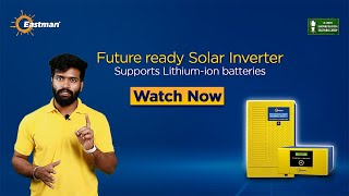 Solar Inverter compatible with lithium battery Flat amp Lead Acid battery  Best Solar ups in India [upl. by Rebmik]