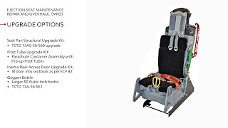 Collins Aerospace ACES II Ejection Seats Maintenance Repair and Overhaul MRO Service [upl. by Yema]