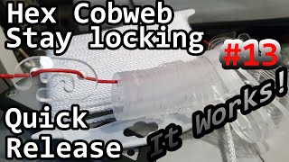 Hex Cobweb Antenna Stay Locking Quick Release  It Works 13  G7UIV [upl. by Oel]