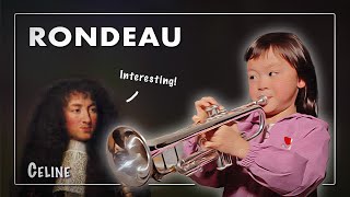 7 YearOld Plays Rondeau from quotSinfonie de Fanfaresquot on Trumpet by Mouret [upl. by Cornelius621]