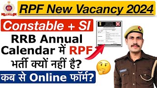 RPF New Vacancy 2024  RPF SI New Vacancy 2024  RPF Constable Vacancy 2024  Notification Apply [upl. by Uranie]