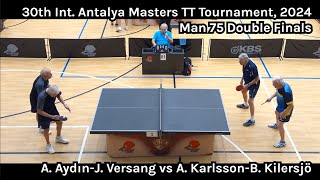 Man75 Double Finals 30th Int Antalya Masters TT Tournament 2024 [upl. by Lammond619]