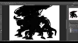 Mech Silhouette Creation Part 1 with Phil Dimitriadis [upl. by Nodyroc]