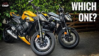 New 2023 Triumph Street Triples  Which should you buy [upl. by Ydeh875]