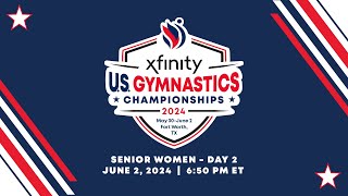 2024 Xfinity US Gymnastics Championships  Senior Women  Day 2 International Feed [upl. by Tala61]