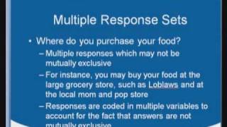 Multiple Response Sets in SPSS [upl. by Allenod]